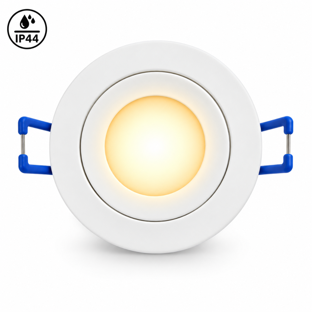 Mini LED Einbaustrahler Rund Weiß Matt  inkl. 3W LED