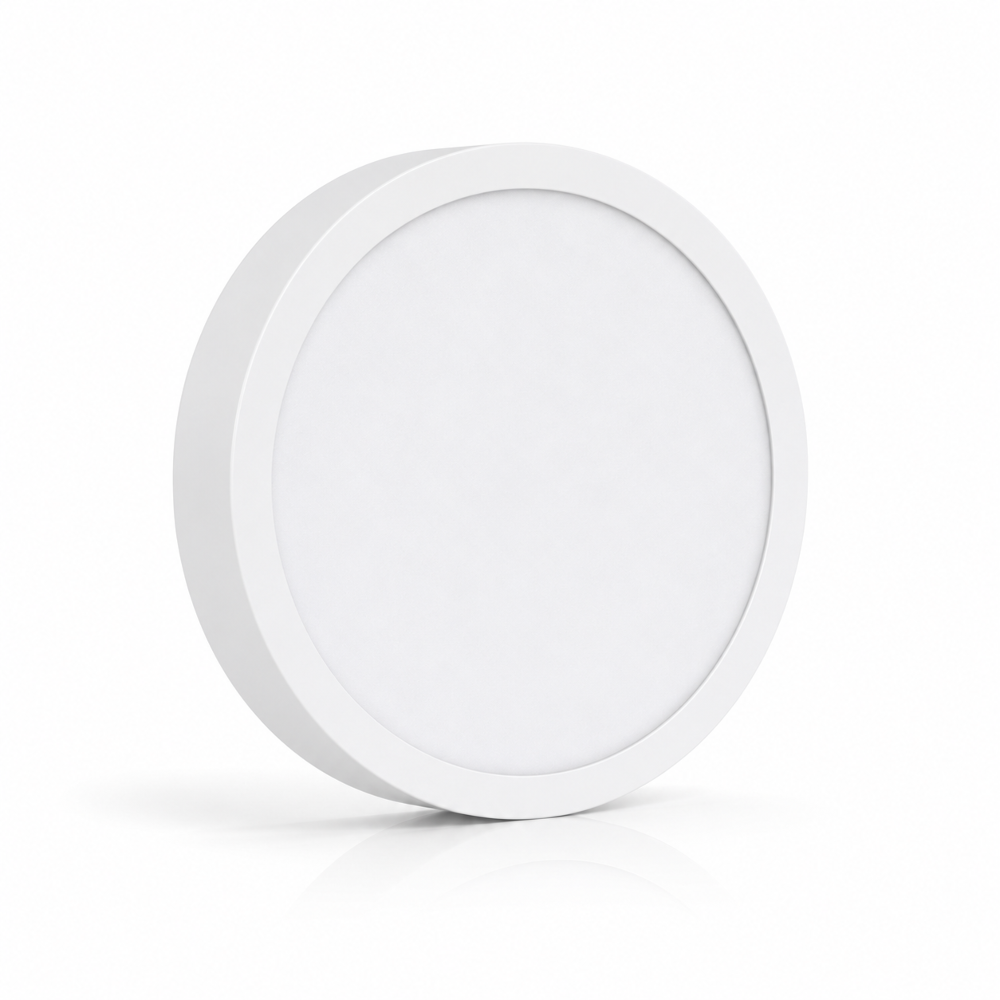 LED Deckenleuchte 18W Ø192mm | 3CCT 3000K/4000K/6000K | 24mm flach | 130W Ersatz | Rund | Weiß | Nicht dimmbar