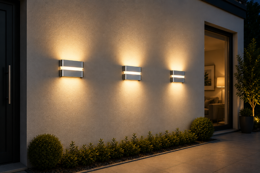 LED Wandlampe Linea 24W 2150 Lumen IP54 Aluminium Außenleuchte 3000K Warmweiß