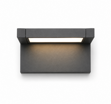 LED Wandleuchte Zeno 13W 1300 Lumen IP54 CCT Aluminium Außenwandleuchte Anthrazit