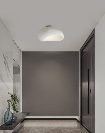 PLASTER Deckenleuchte Silent Stone | Stein-Effekt Weiß