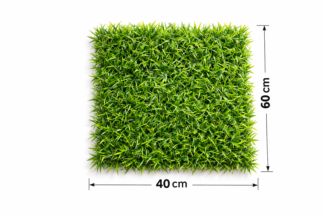Bambus Dekohecke 40x60 cm – Künstliche Pflanzenmatte UV-beständig