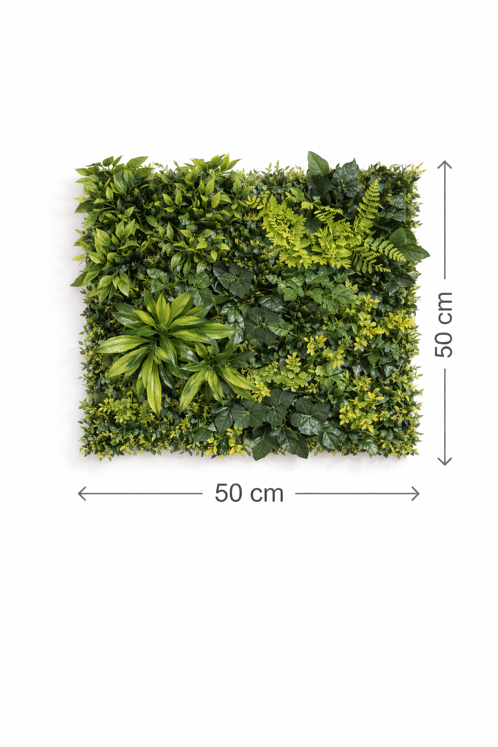 Jungle Dekohecke 50x50 cm – Künstliche Pflanzenmatte UV-beständig