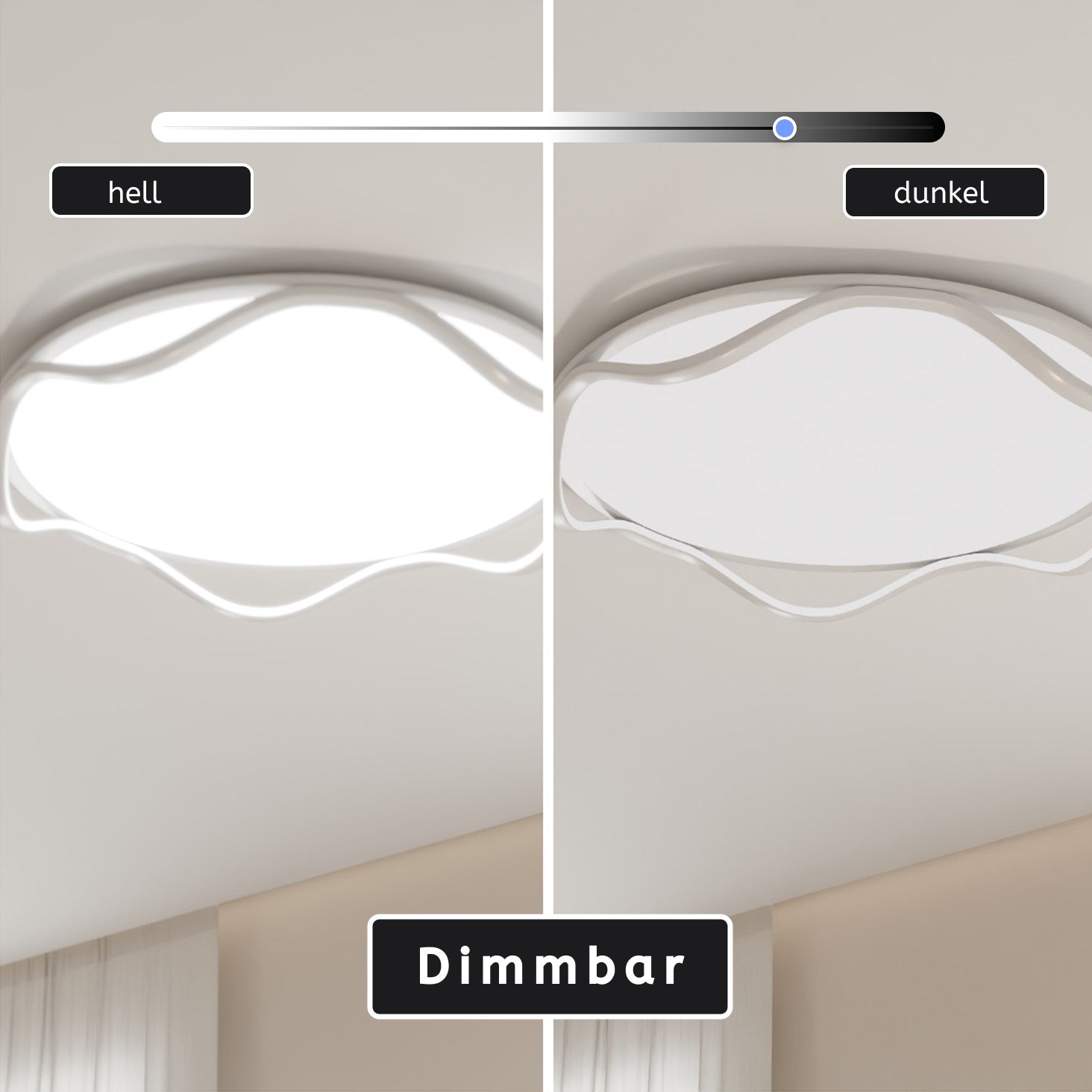 LED Deckenleuchte wellenförmig – LUMOWAVE LM6205-56-W