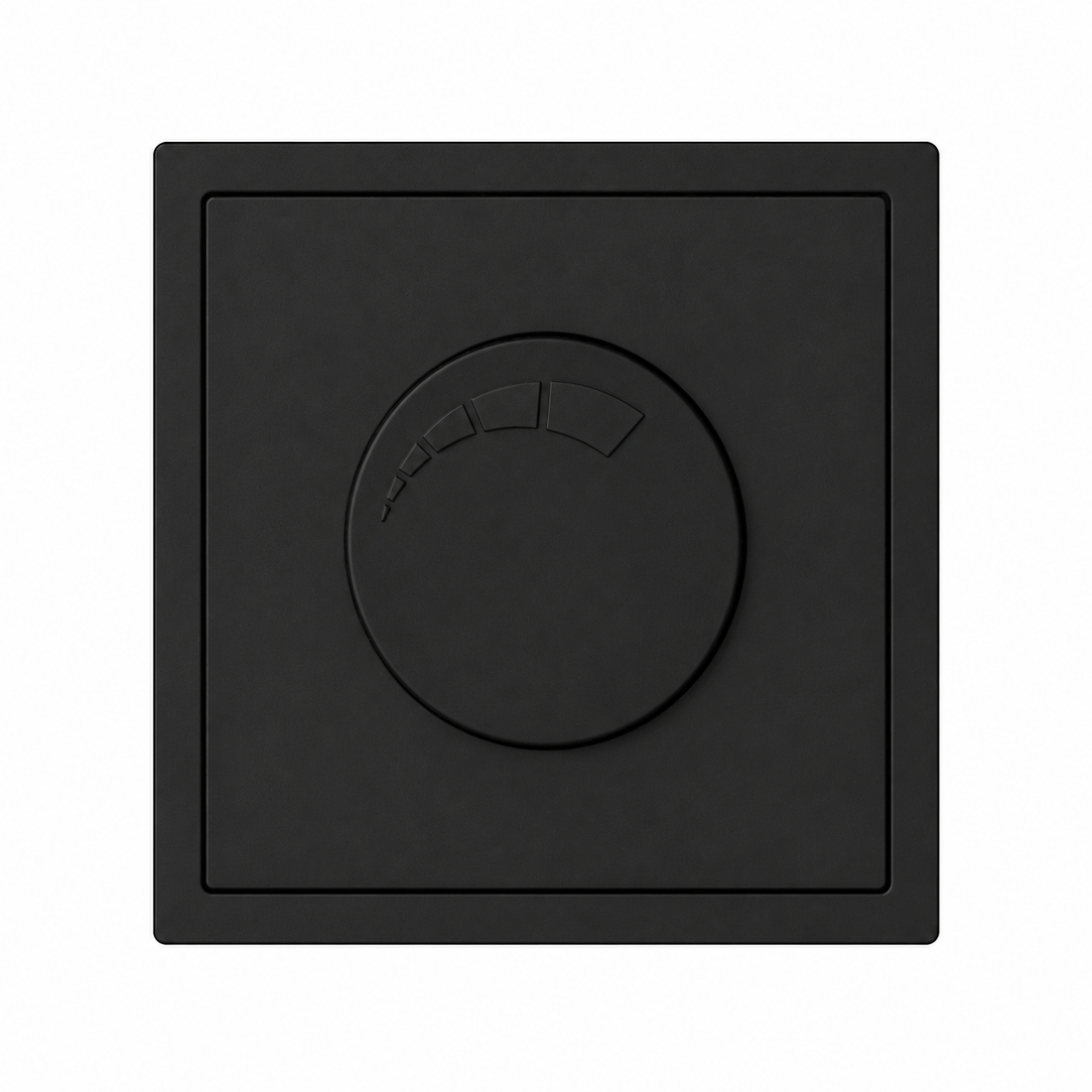 LED Drehdimmer Schwarz – Moderner Unterputz Lichtdimmer für stilvolle Smart Home & Wohnraum Beleuchtung