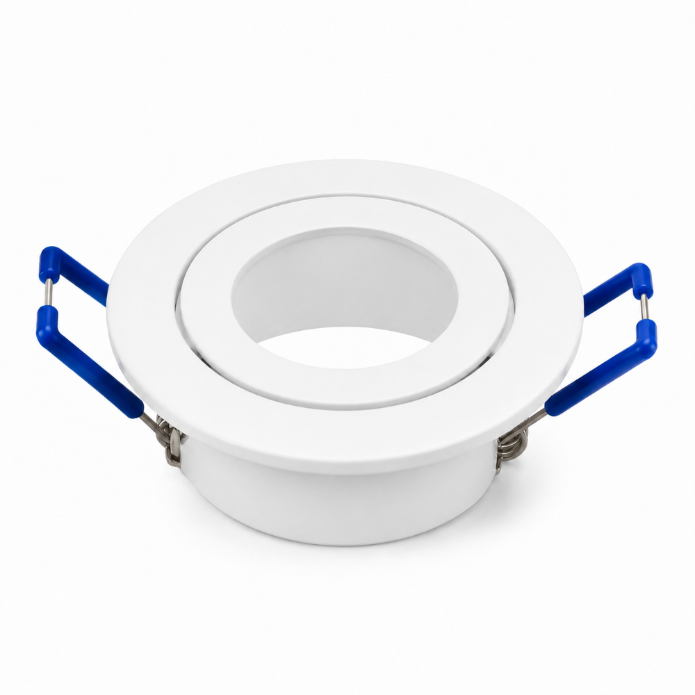 Mini LED Einbaustrahler 230V 3W IP44 Ø45 mm Einbaumaß Ø55 mm Weiß Matt Warmweiß/Kaltweiß