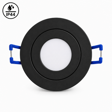 Mini LED Einbaustrahler Rund Schwarz inkl. 3W LED
