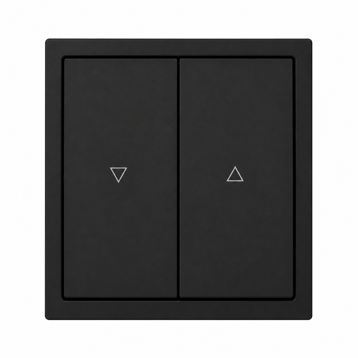 Jalousieschalter Schwarz – Moderner Rollladenschalter Unterputz mit Pfeiltasten | Elegantes Design für Smart Home & Innenräume