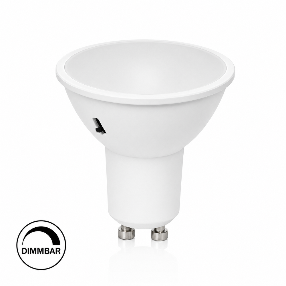 GU10 LED Leuchtmittel 4,8W Dimmbar mit Kappe  – CCT 3000K/4000K/6000K – 420 Lumen – 120° Abstrahlwinkel – IP20