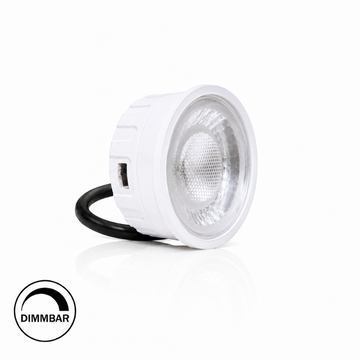 LED Modul 5W 230V CCT Dimmbar Ø50mm | 420 Lumen | 3000K–4000K–6000K | 38° Abstrahlwinkel mit Linse