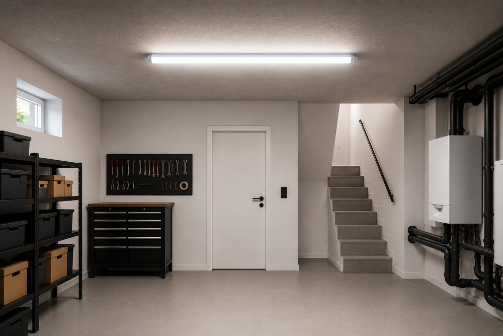 LED Feuchtraumleuchte 150cm 44W 7036 Lumen CCT 3000K-6000K IP65 | LED Wannenleuchte Weiß