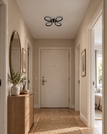 LED-Deckenleuchte Butterfly – modernes Design, 20 W, 4000 K Neutralweiß