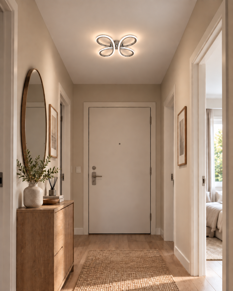 LED-Deckenleuchte Butterfly – modernes Design, 20 W, 4000 K Neutralweiß