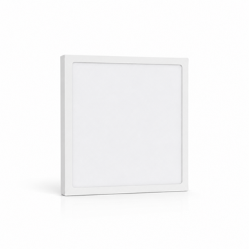 LED Deckenleuchte 18W Ø192mm | 3CCT 3000K/4000K/6000K | 24mm flach | 130W Ersatz | Eckig | Weiß | Nicht dimmbar