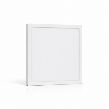 LED Deckenleuchte 12W Ø140mm | 3CCT 3000K/4000K/6000K | 24mm flach | 90W Ersatz | Eckig | Weiß | Nicht dimmbar