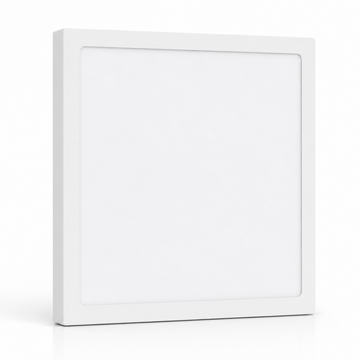 LED Deckenleuchte 24W Ø270mm | 3CCT 3000K/4000K/6000K | 30mm flach | 170W Ersatz | Eckig | Weiß | Nicht dimmbar