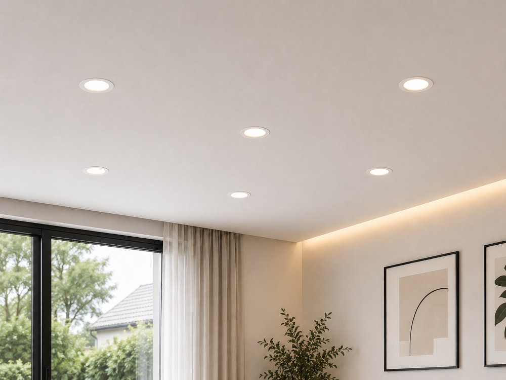 LED Einbaupanel 3W Weiß – 270 Lumen – 230V Direktanschluss – CCT 3000K/4000K/6000K – Ultra Flach