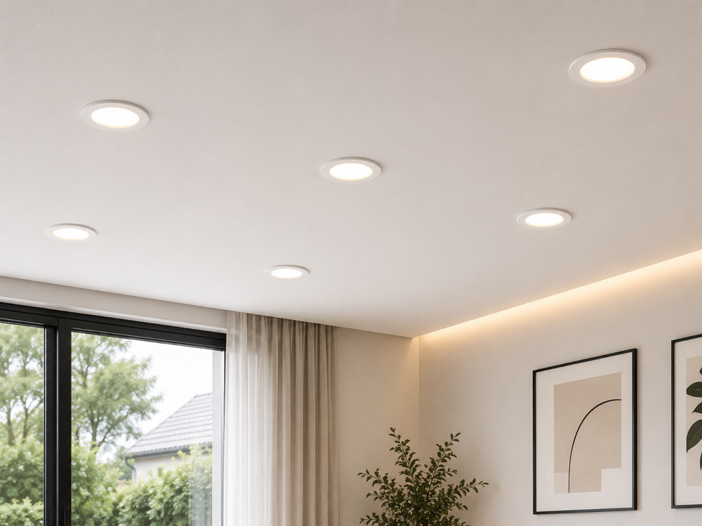 LED Einbaupanel 3W Weiß – 270 Lumen – 230V Direktanschluss – CCT 3000K/4000K/6000K – Ultra Flach