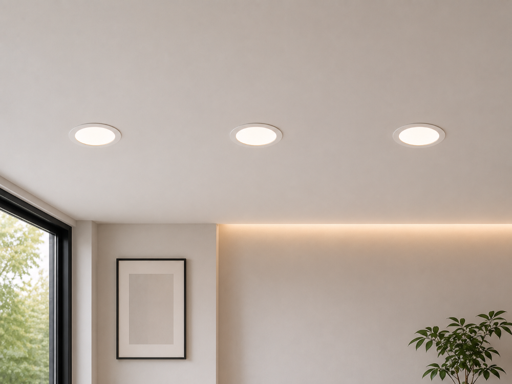LED Einbaupanel 12W Weiß – 1480 Lumen – 230V Direktanschluss – CCT 3000K/4000K/6000K – Ultra Flach