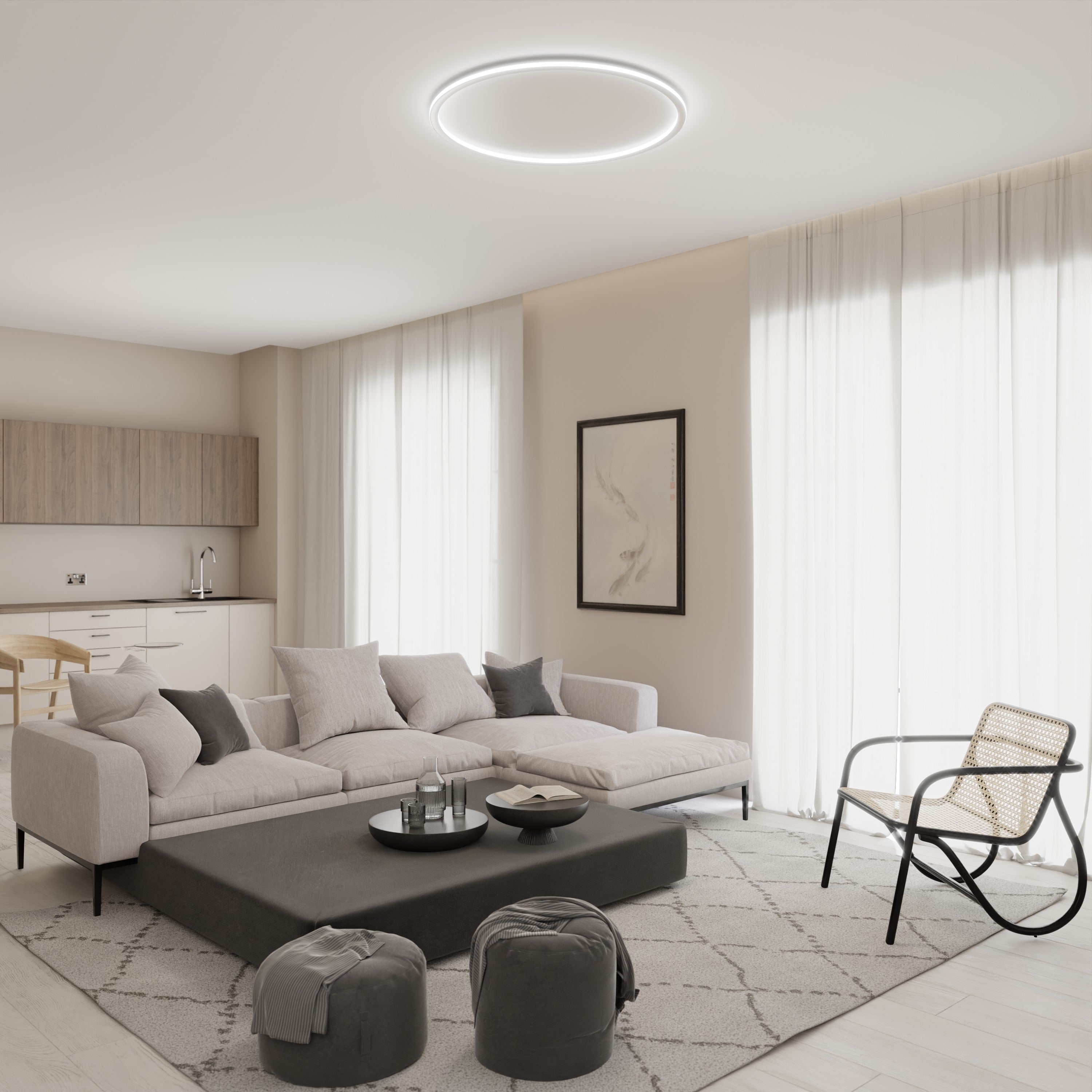 Runde LED Deckenleuchte – LUNARING LM5808