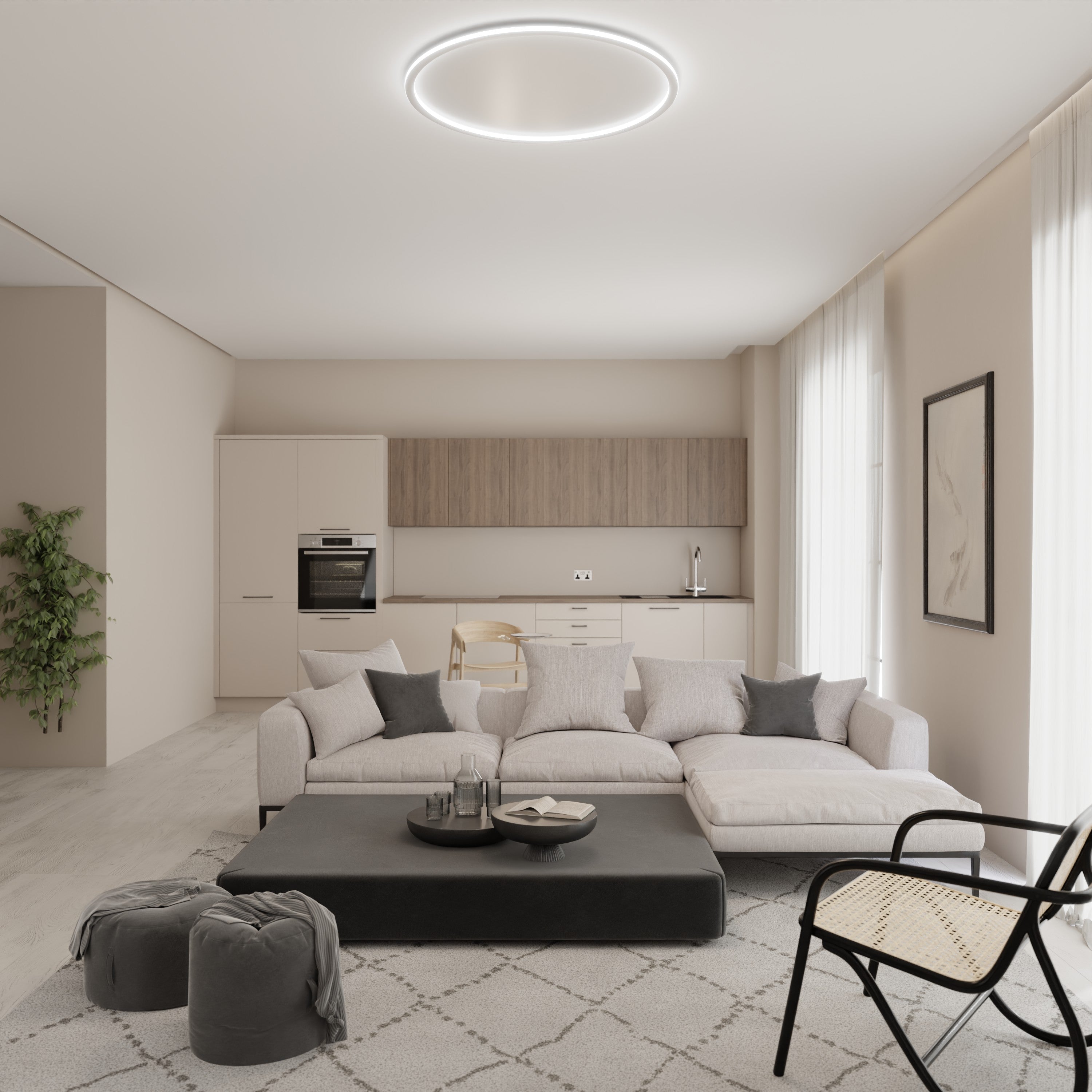 Runde LED Deckenleuchte – LUNARING LM5808