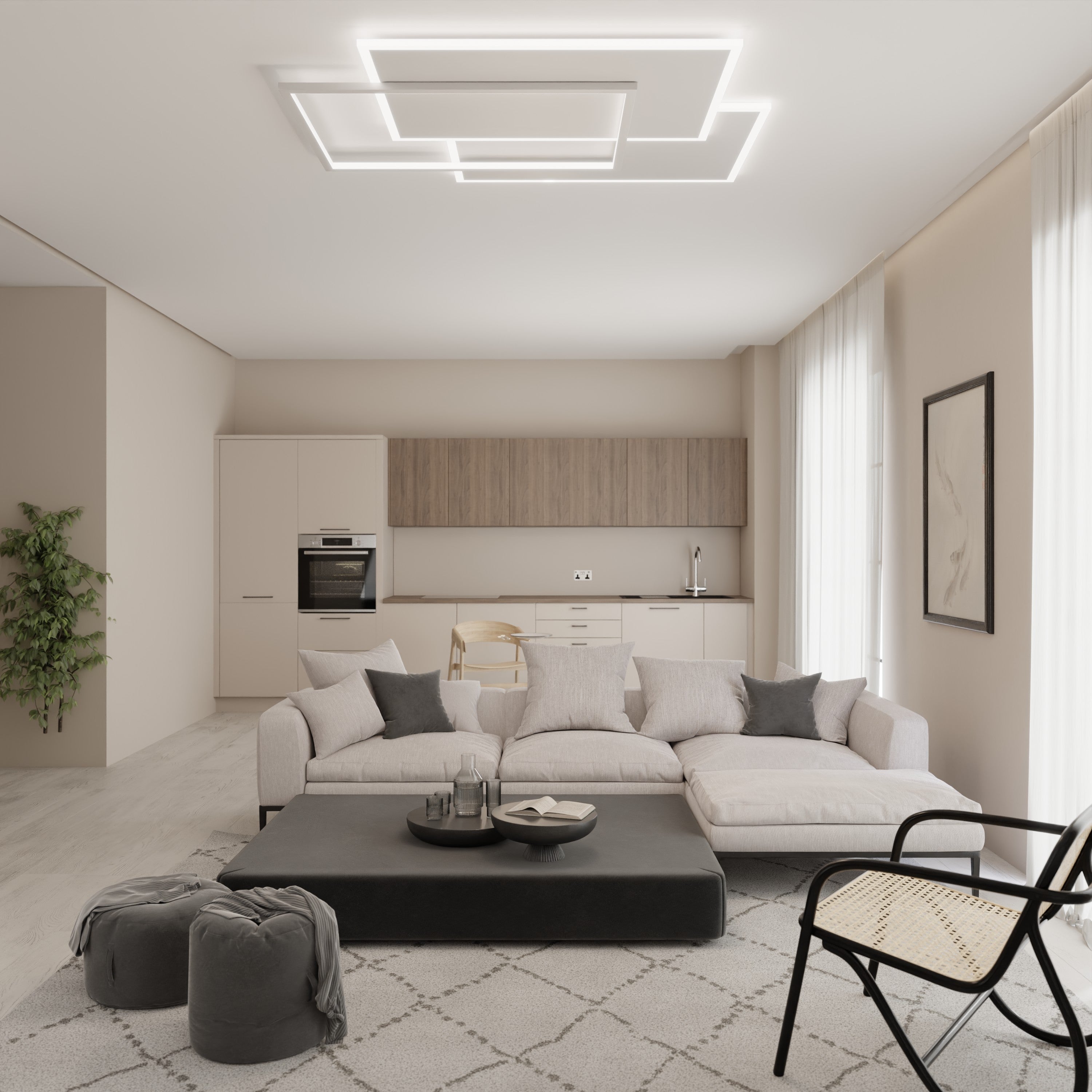 LED Deckenleuchte quadratisch – LUMOSQUARE LM5937