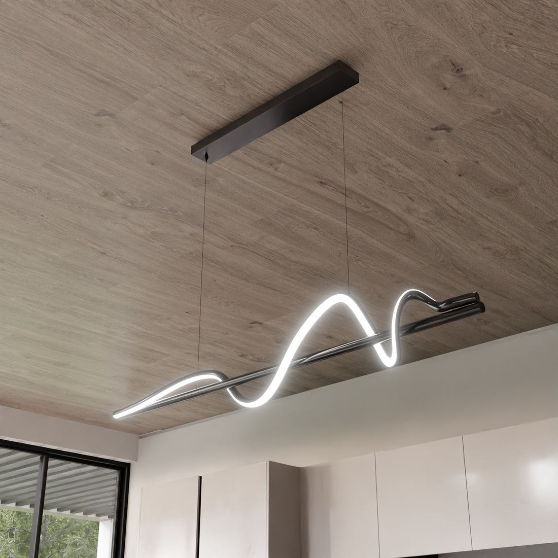 LED Pendelleuchte Wellenlinie – WAVELINE LM6107-120-B