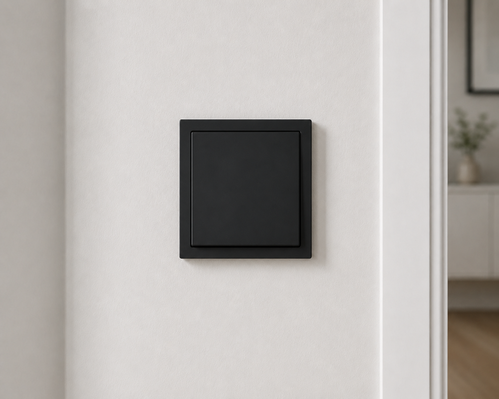 Kreuzschalter Schwarz – Modernes Design für stilvolle Wohnräume