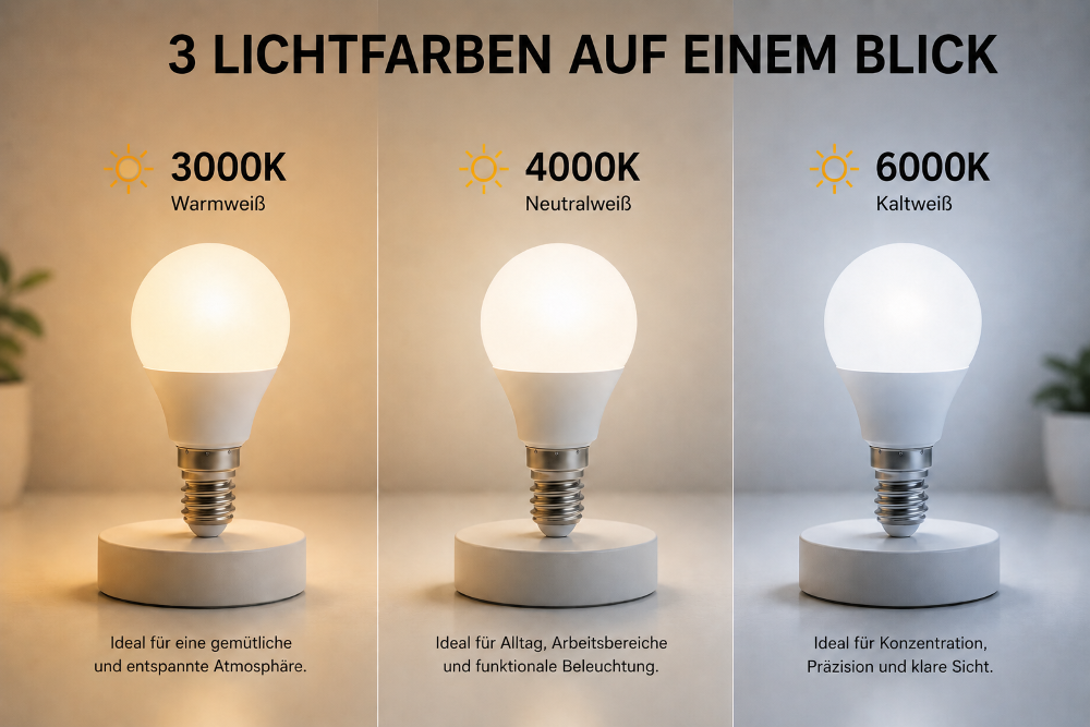 E14 LED Lampe 5W (50W Ersatz) 3000K Warmweiß – 450 Lumen – 160° Abstrahlwinkel – Nicht dimmbar – LED Leuchtmittel