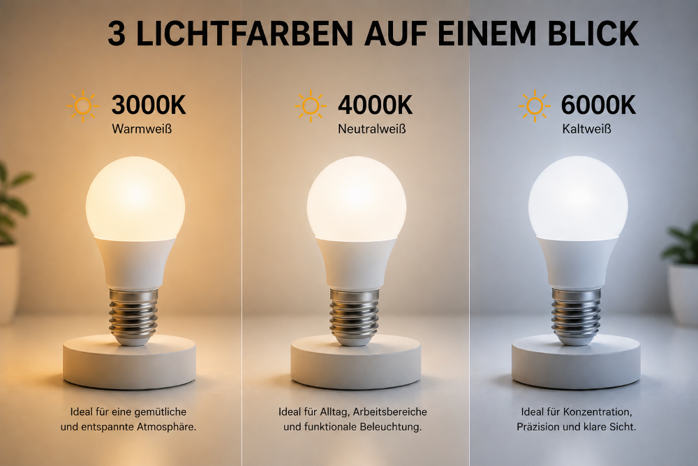 E27 LED Lampe 5W (50W Ersatz) 6000K Kaltweiß – 500 Lumen – 160° Abstrahlwinkel – Nicht dimmbar – LED Leuchtmittel