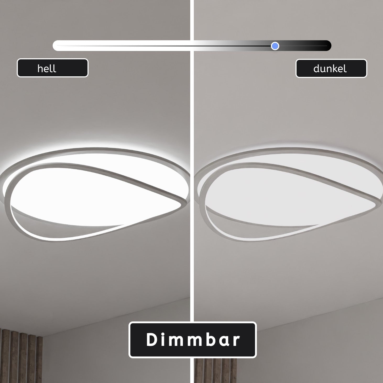 LED Deckenleuchte oval – VELALUXE LM6206-54-W