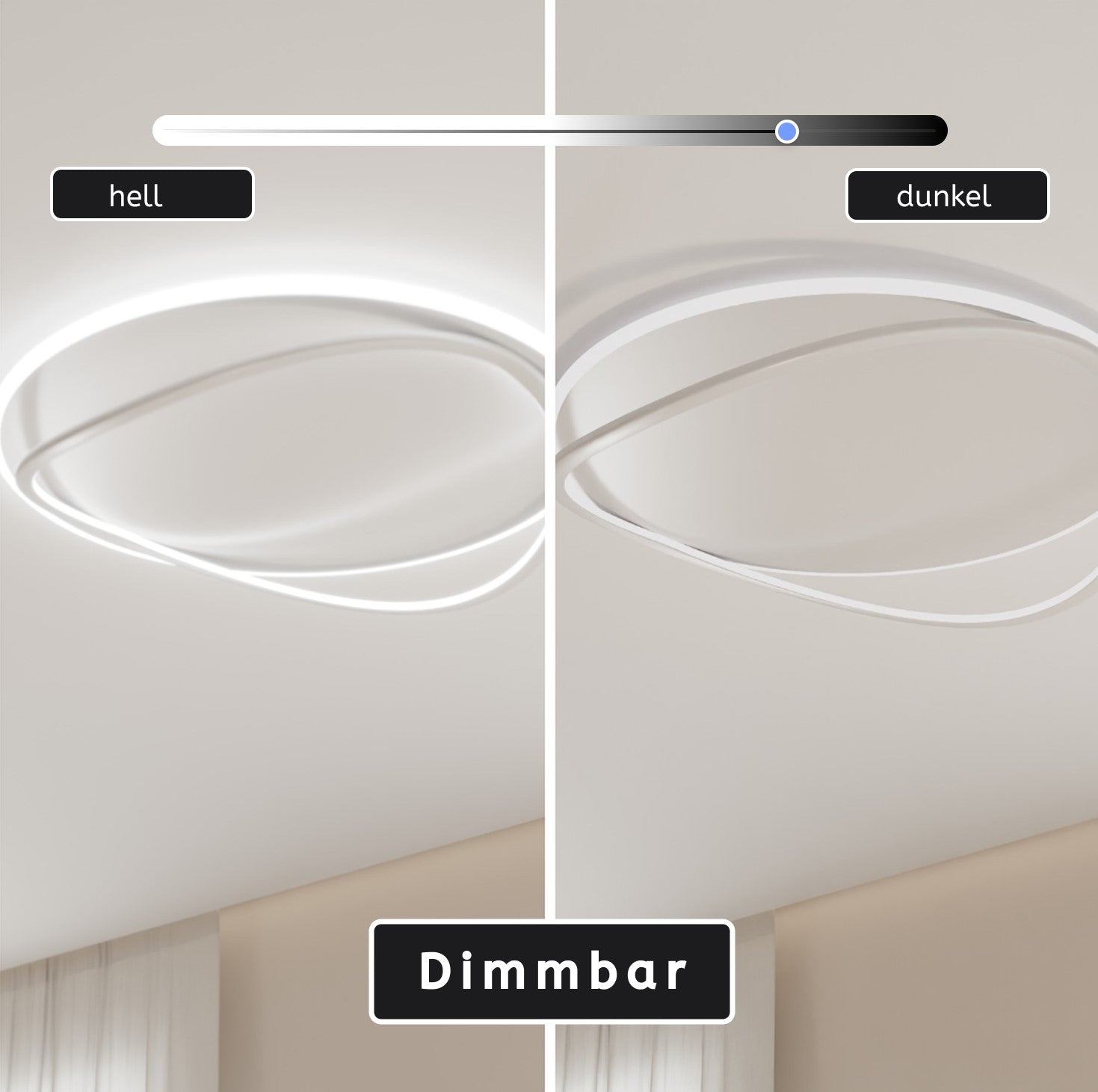 LED Deckenleuchte skulptural – AURORA FLOW LM380-500-W