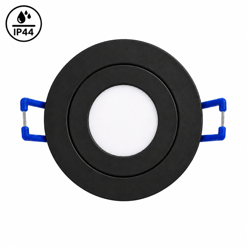 Mini LED Einbaustrahler Rund Schwarz inkl. 3W LED