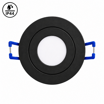 Mini LED Einbaustrahler Rund Schwarz inkl. 3W LED