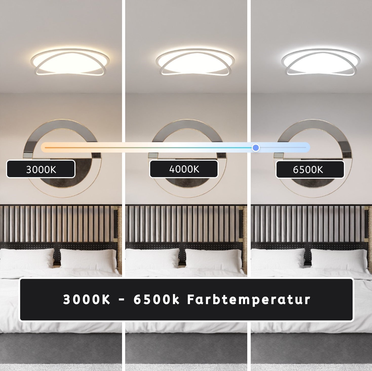 LED Deckenleuchte oval – VELALUXE LM6206-54-W
