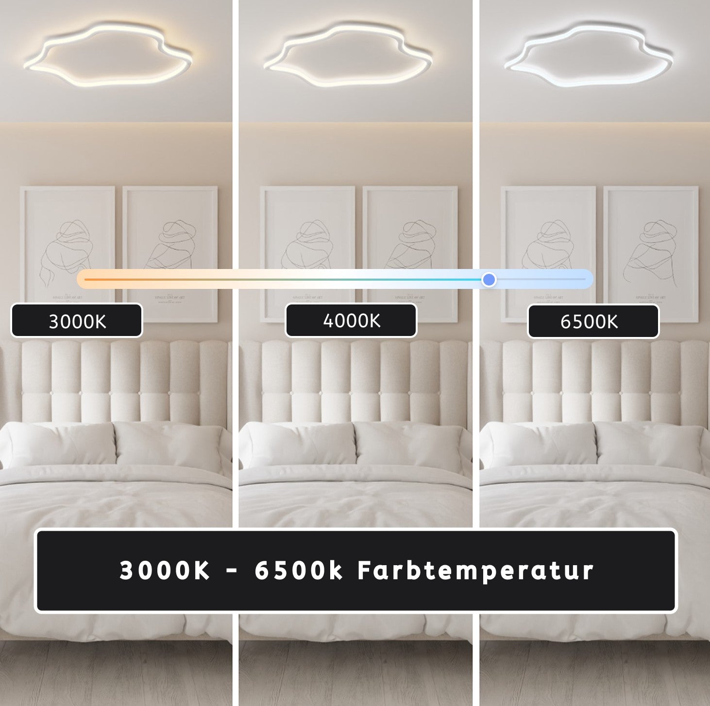 LED Deckenleuchte organische Form – AMOEBA LM429
