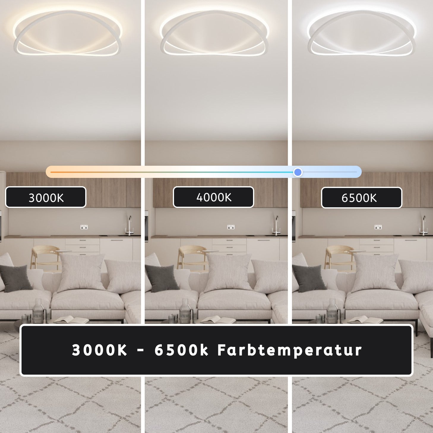 LED Deckenleuchte skulptural – AURORA FLOW LM380-500-W