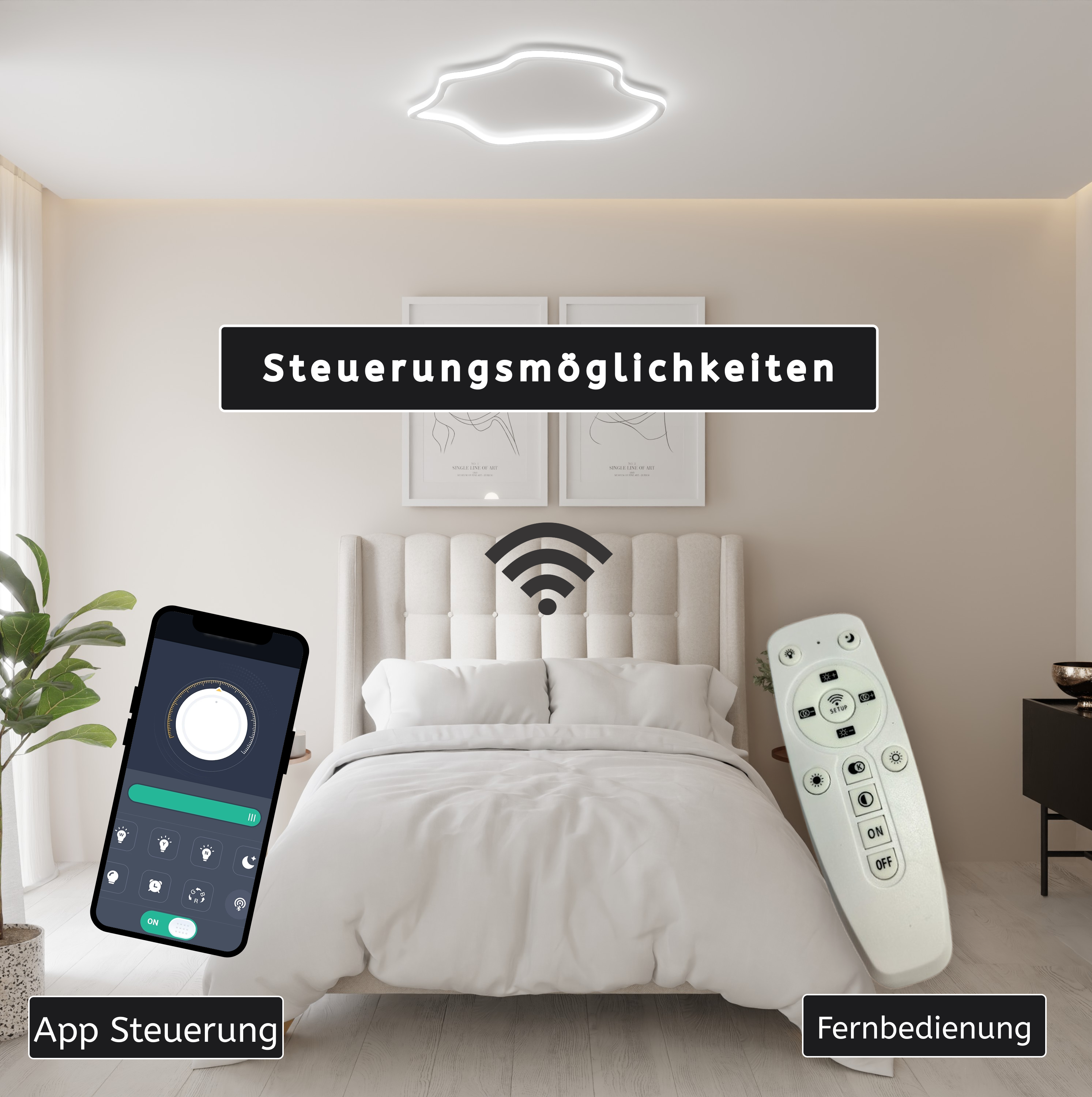 LED Deckenleuchte organische Form – AMOEBA LM429